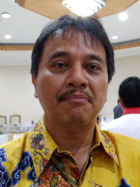 Roy Suryo saat menghadiri sertijab Menpora baru, Zainudin Amali, di Wisma Kemenpora, Kamis (24/10/2019). Foto: Aditia Rizki Nugraha/kumparan