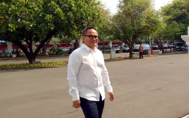 Kartika Wirjoatmodjo tiba di Istana Kepresidenan, Jakarta, Jumat (25/10/2019). Foto: Kevin S. Kurnianto/kumaparn
