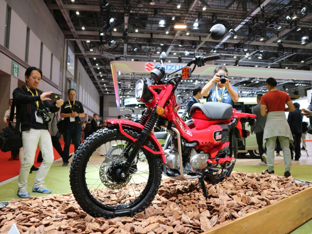 Tampilan depan Honda CT125. Foto: Ghulam Muhammad Nayazri/kumparan