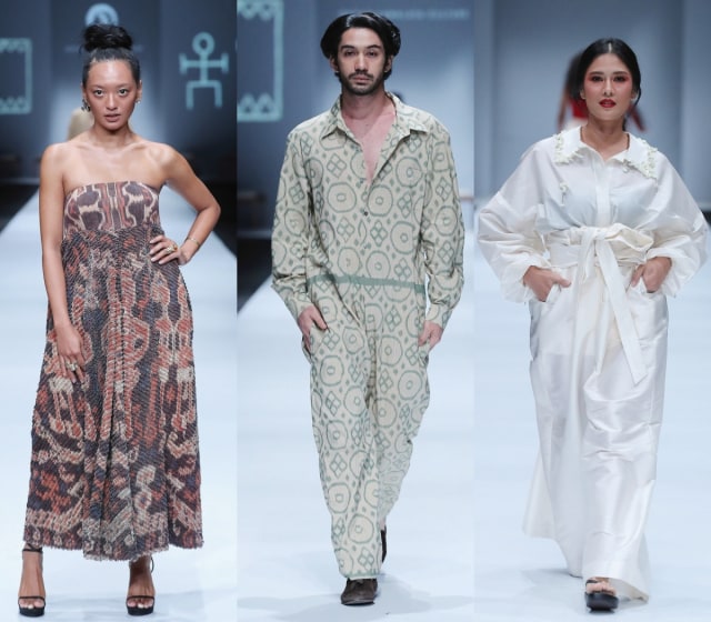 Tampilan selebriti di Jakarta Fashion Week 2020. Foto: Dok. Jakarta Fashion Week/GCM Group