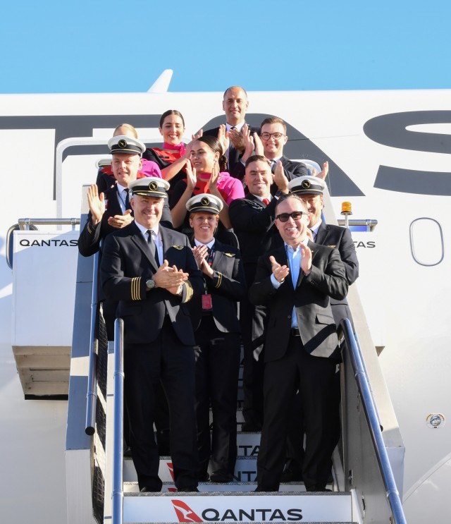 Maskapai Qantas melakukan uji coba penerbangan terpanjang tanpa henti dari New York ke Sydney yang membutuhkan waktu selama 19 jam 16 menit. Foto: James D Morgan/Qantas
