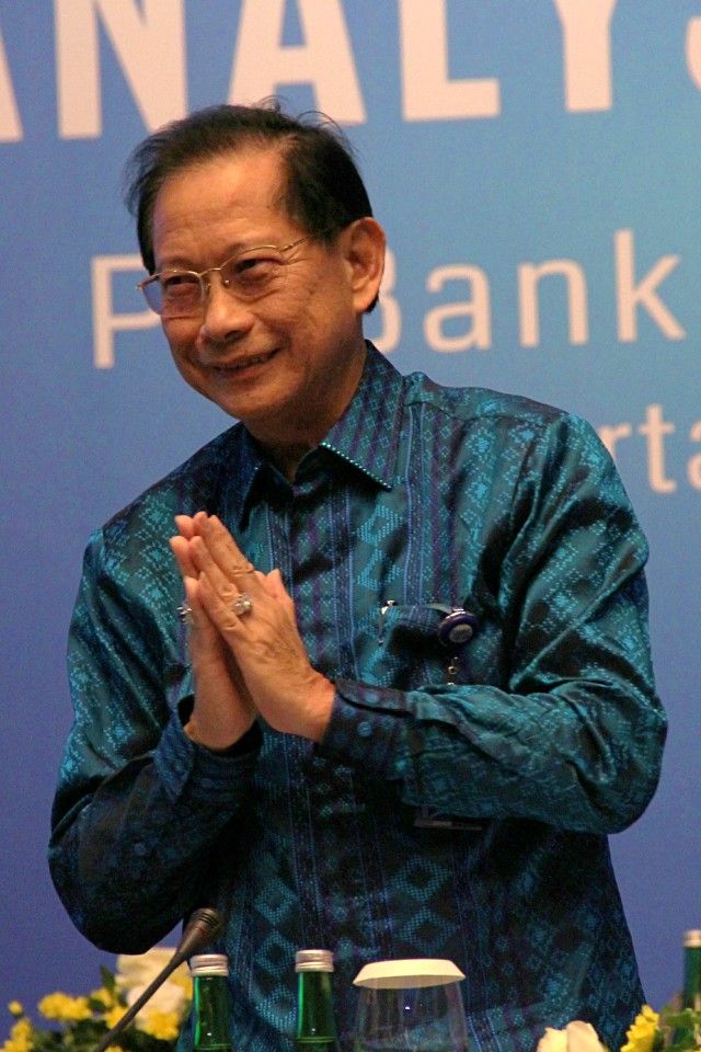 Jahja Setiaatmadja, Presiden Direktur BCA saat Laporan Keuangan Triwulan III 2019 BCA di Hotel Indonesia Kempinski, Jakarta, Senin (28/10/2019). Foto: Nugroho Sejati/kumparan