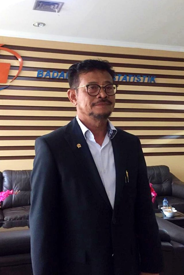 Menteri Pertanian, Syahrul Yasin Limpo di Kantor BPS, Jakarta, Selasa (29/10). Foto: Nurul Nur Azizah/kumparan