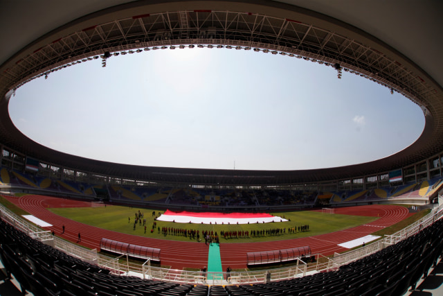 Stadion Manahan, Solo, Jawa Tengah, salah satu stadion yang direkomendasikan untuk menggelar Piala Dunia U-20 2021. Foto: ANTARA FOTO/Maulana Surya