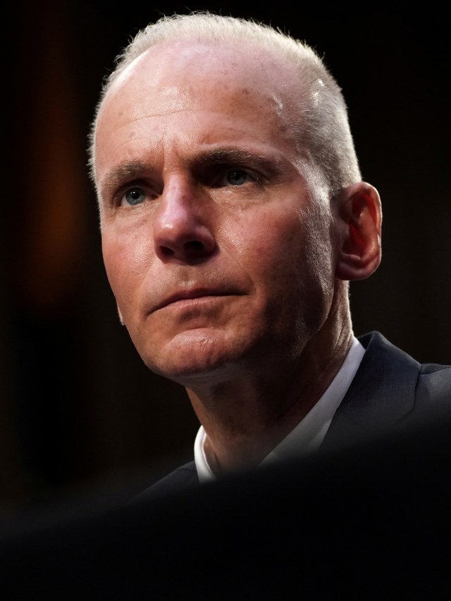 CEO Boeing Dennis Muilenburg di Capitol Hill di Washington, AS, Selasa (29/10/2019). Foto: REUTERS/Sarah Silbiger