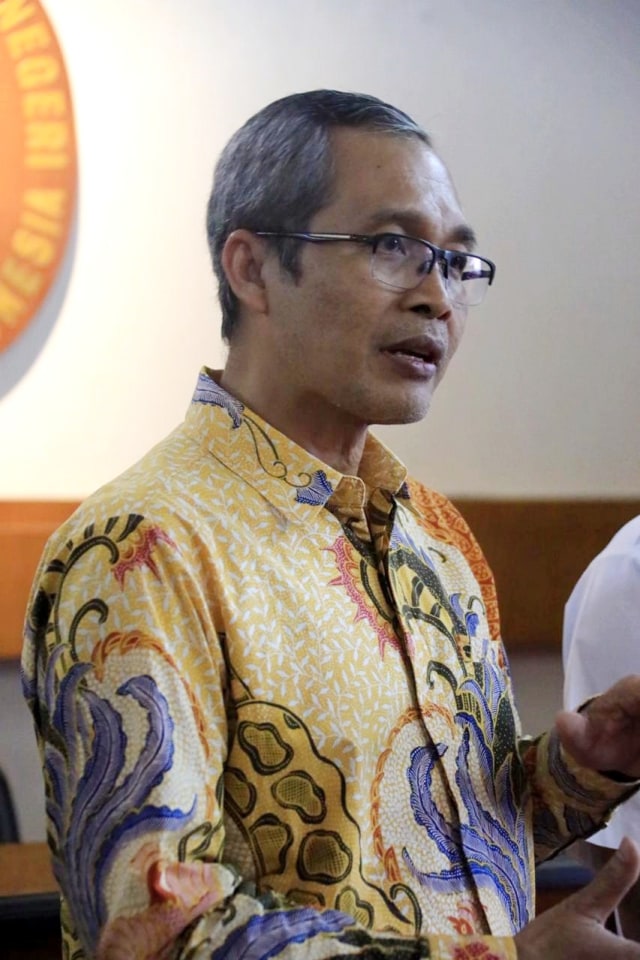 Alexander Marwata	saat konferensi pers dengan KPK membahas aset daerah di Kemendagri. Foto: Dok. Kapuspen Kemendagri