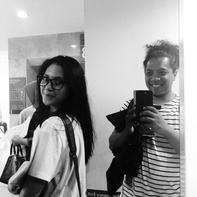 Indah Permatasari dan Arie Kriting. Foto: Instagram /@arie_kriting 