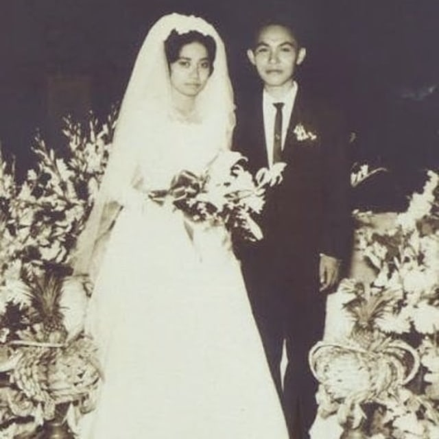 Foto pernikahan Martha Tilaar dan Prof. Dr. Henry Alexis Rudolf Foto: Instagram Wulan Tilaar 