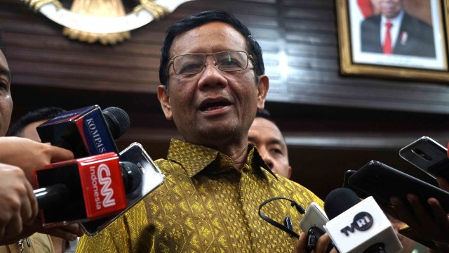 Menko Polhukam Mahfud MD usai Rapat Paripurna Tingkat Menteri di Kemenko Polhukam, Jakarta. Foto: Irfan Adi Saputra/kumparan