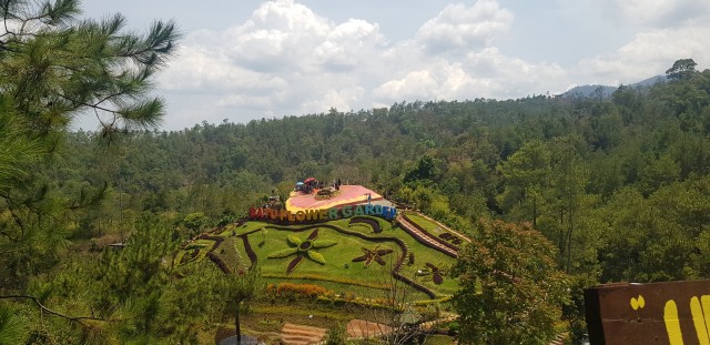 Suasana pemandangan di Batu Flower Garden. Foto: irham thoriq/tugumalang.id