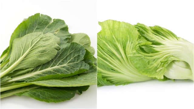 Sawi hijau dan sawi putih Foto: Shutterstock