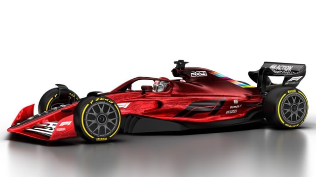 Desain mobil untuk balapan Formula 1 2021. Foto: Twitter F1
