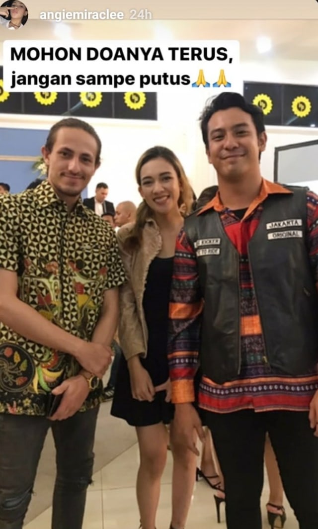 Unggahan salah satu rekan Dylan Carr. Foto: Instagram/ @angiemiraclee