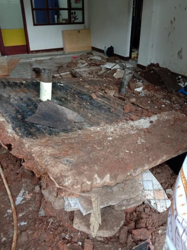 Lokasi meledaknya Septic Tank di Cakung, Jakarta Timur. Foto: Dok. Istimewa