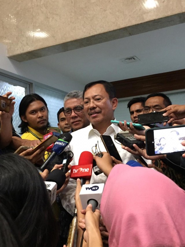 Menteri Kesehatan Terawan saat menjawab pertanyaan wartawan. Foto: Efira Tamara Thenu/kumparan