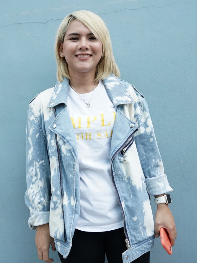 Dj Evelyn saat ditemui dikawasan Tendean, Jakarta. Foto: Dok. Ronny