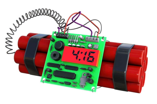 Ilustrasi Bom. Foto: Pixabay 