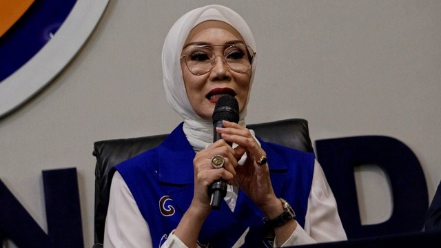 Jubir Kongres dan HUT Partai Nasdem Okky Asokawati saat konferensi pers menjelang Kongres II di Kantor DPP Partai Nasdem, Jakarta, Rabu (6/11/2019). Foto: Jamal Ramadhan/kumparan