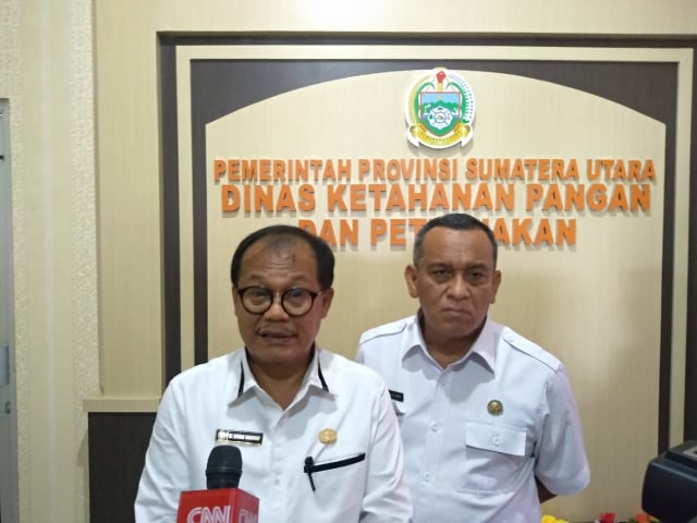 Kepala Dinas Ketahanan Pangan dan Peternakan pROVINSI Sumut, Azhar Harahap. Foro ; Sumut News 