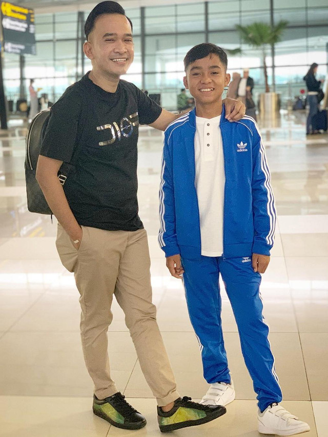 Ruben Onsu dan Betrand Peto. Foto: Instagram/ @betrandpetoputraonsu