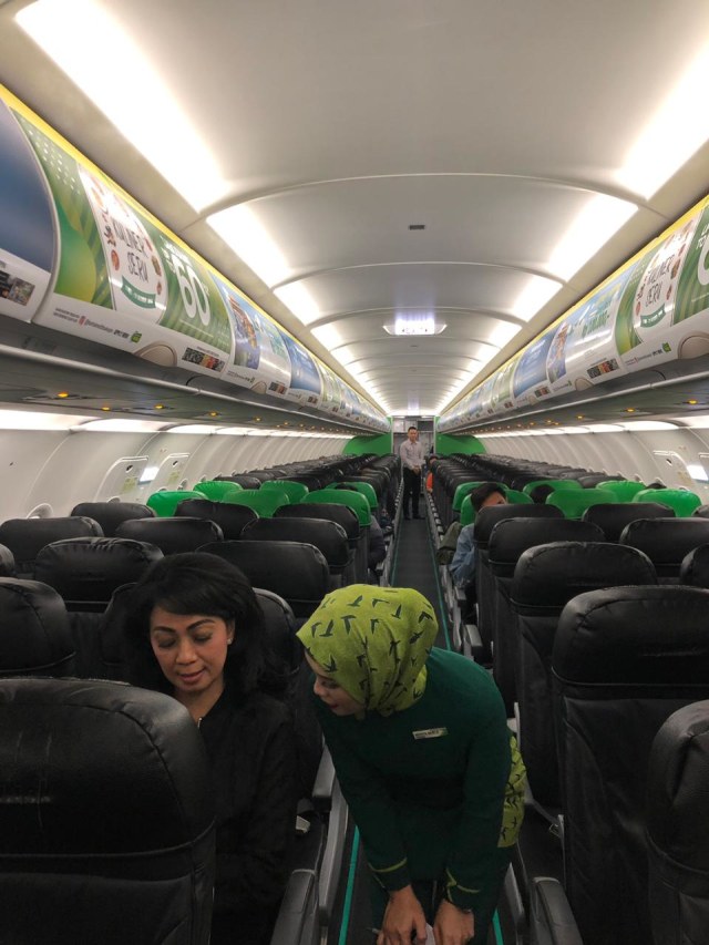 Penumpang di dalam pesawat Citilink rute Denpasar - Perth. Foto: Dok. Citilink