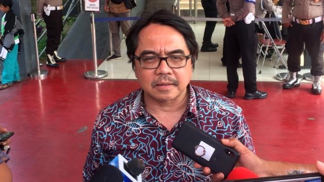 Ade Armando laporkan balik Fahira Idris di Polda Metro Jaya, Jakart, Jumat (8/11/2019). Foto: Raga Imam/kumparan