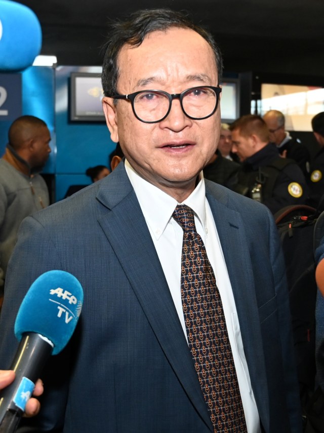 Tokoh oposisi Kamboja, Sam Rainsy. Foto: AFP/DOMINIQUE FAGET
