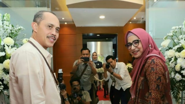 Direktur Kepatuhan Bank BRI Azizatun Azhimah pada peresmian Sentra Layanan Prioritas (SLP) Padang Kota, Sumatera Barat Foto: Dok. BRI