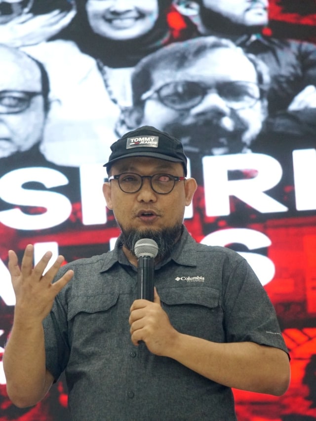 Penyidik Senior Komisi Pemberantasan Korupsi (KPK) Novel Baswedan hadiri acara Inspiring Talks Dedikasi untuk Negeri di Jakarta, Sabtu (9/11). Foto: Fanny Kusumawardhani/kumparan 