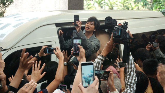 Arashi fan meeting di Hotel Mulia, Senayan, Jakarta, Minggu (10/11/2019). Foto: Nugroho Sejati/kumparan