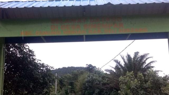 Suasana di Desa Simempar, Kabupaten Deli Serdang Jumat (8/11). Foto: Dok. Istimewa