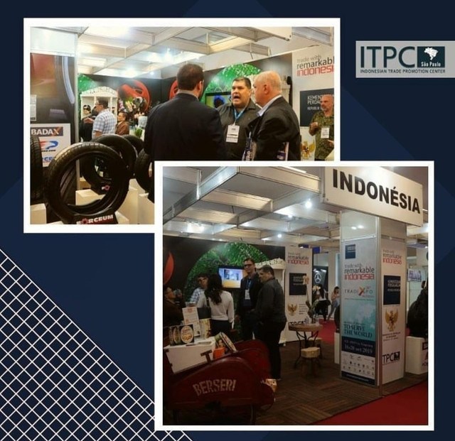 Paviliun Indonesia Pada pameran APAS (barang supermarket) bulan Mei 2019 di bawah ITPC Sao Paulo, Brasil.