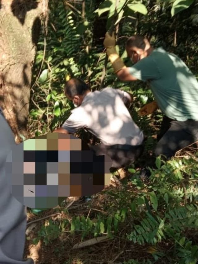 Penemuan mayat dalam koper di Kabupaten Bogor. Foto: Dok. Istimewa