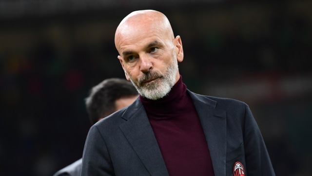 Stefano Pioli, pelatih Milan. Foto: AFP/Miguel Medina