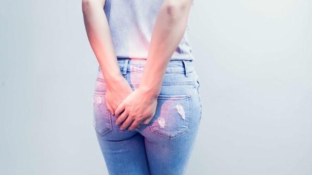 Ilustrasi jerawat pada bokong. Foto: Shutter Stock