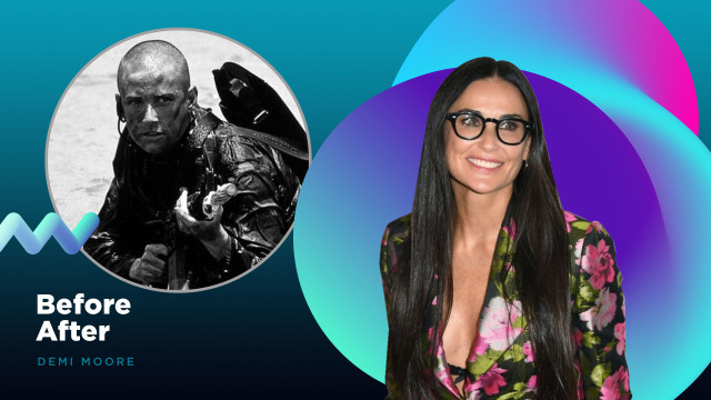 Before After Demi Moore Foto: Infografik: Farhan Raudah Fujari/kumparan