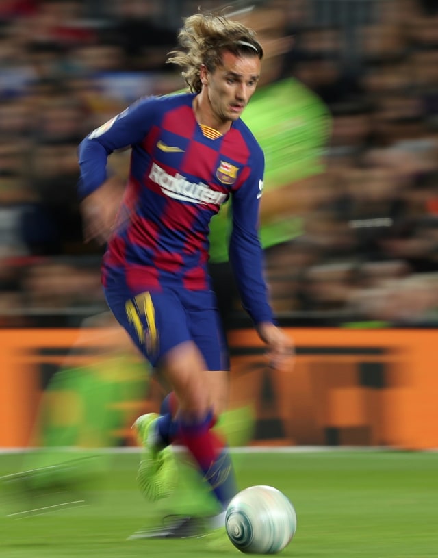 Antoine Griezmann di laga melawan Celta Vigo. Foto: Reuters/Albert Gea