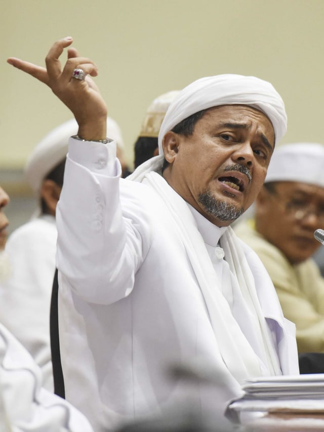 Rizieq Shihab. Foto: ANTARA FOTO/Hafidz Mubarak A