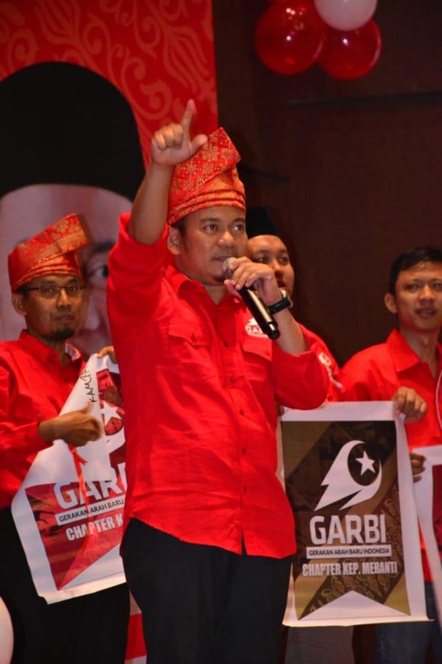 JUPRIZAL, Ketua Gerakan Arah Baru Indonesia (Garbi) Riau, Juprizal. 