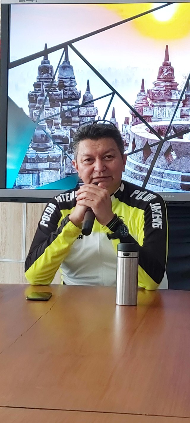 Kapolda Jawa Tengah Irjen Rycko Amelza Dahniel usai giat Gowes dan Coffee Morning di Mapolda Jateng. Foto: Afiati Tsalitsati/Kumparan