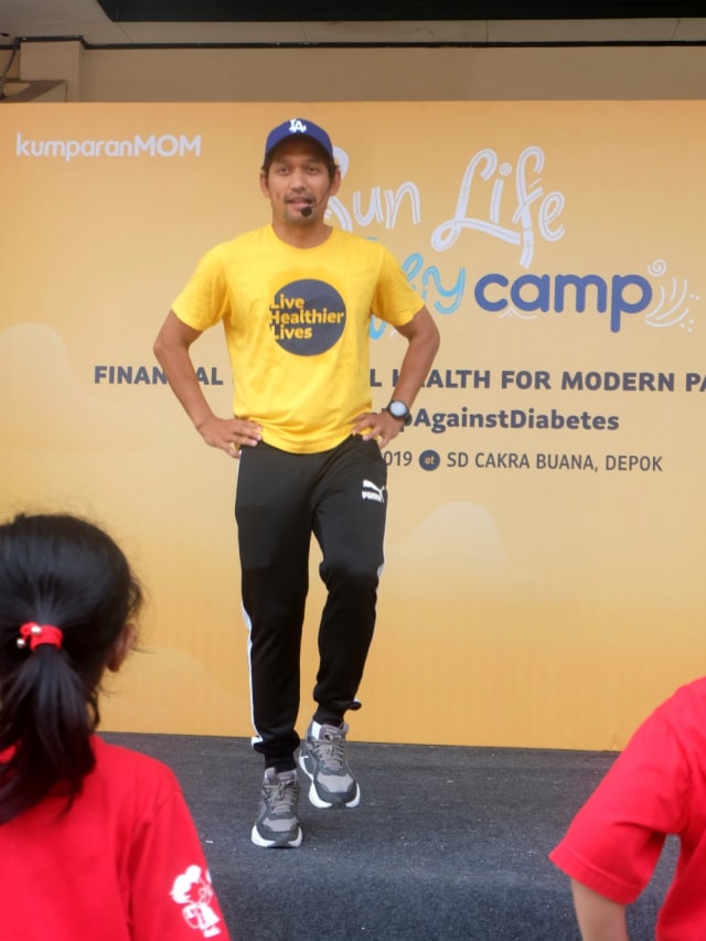 Ibnu Jamil di Sun Life x kumparanMOM di Sekolah Cakra Buana, Depok. Foto: kumparan