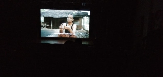 Permutaran film Kucumbu Tubuh Indahku di Gedung Dewan Kesenian Lampung (DKL) Pusat Kebudayaan Olah Raga (PKOR) Way Halim, Kota Bandar Lampung, Selasa (12/11) | Foto : Ist.