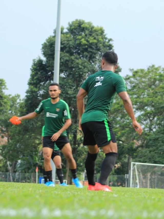 Timnas Indonesia menggelar latihan di Lapangan PKNS, Petaling Jaya, Malaysia. Foto: Dok. PSSI