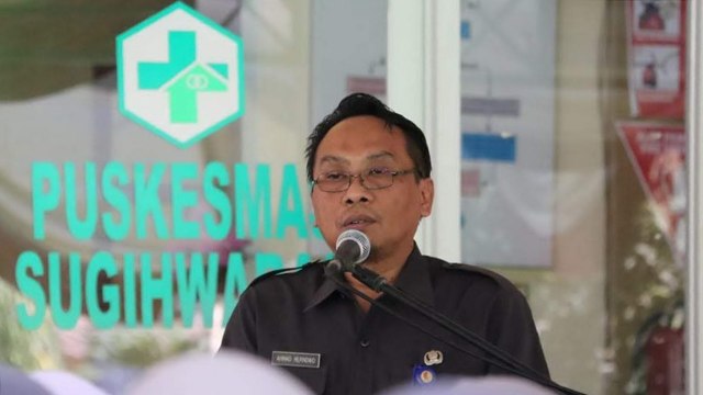 Pelaksana Tugas Kepala Dinkes Kabupaten Bojonegoro, dr Ahmad Hernowo Wahyutomo, dalam sebuah kegiatan di Bojonegoro.