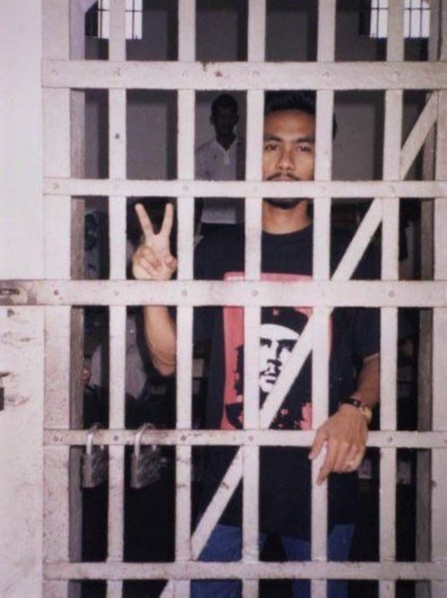 Falevi Kirani saat di Penjara Keudah, 2004. Dok. Pribadi