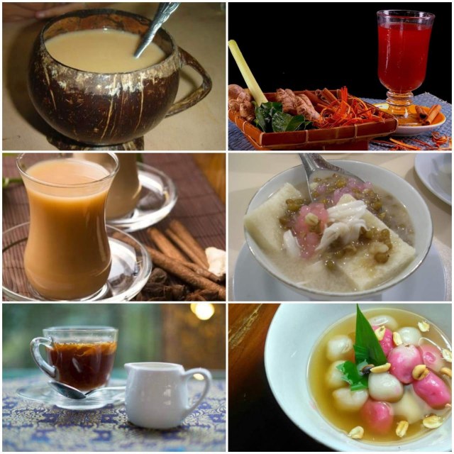 Jenis-jenis minuman sehat dan hangat yang cocok diminum saat musim hujan. (Foto: berbagai sumber/Repro: Panturapost)