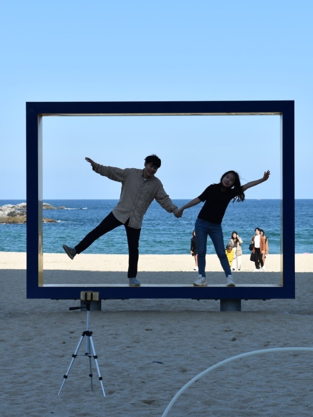 Pantai Gyeongpo, favorit di Kota Gangneung. Foto: Khiththati/acehkini