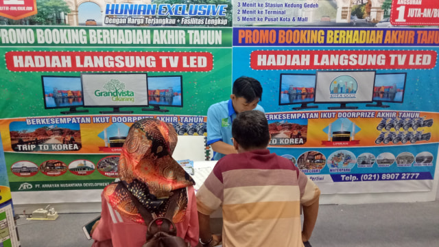 Stand beli rumah murah di Indonesia Property Expo, JCC Senayan, Jakarta, Sabtu (16/11/2019). Foto: Resya Firmansyah