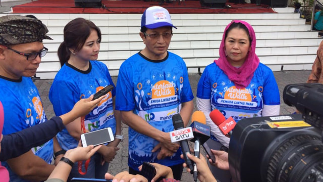 Nasarudin Umar dan Yenny Wahid di acara Interfaith Walk. Foto: Rafyq Panjaitan/kumparan