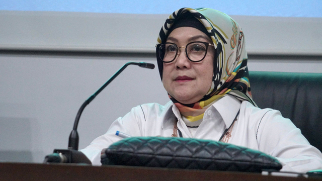 Diah Natalisa Deputi Pelayanan Publik Menpan RB di Media Center Kementerian PANRB.
 Foto: Helmi Afandi Abdullah/kumparan